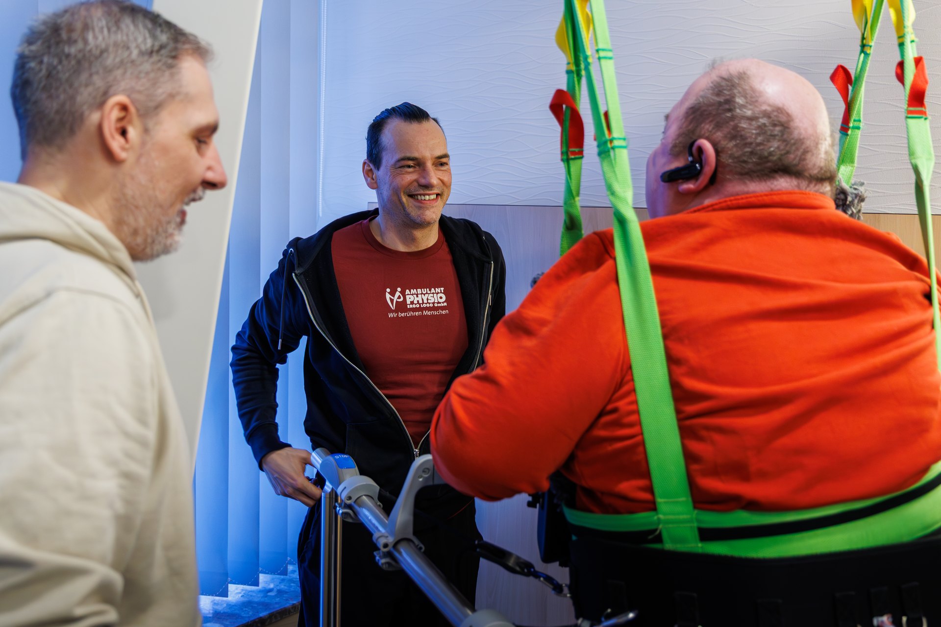 Persönliches Kennenlernen bei der Ambulant-Physio Ergo Logo GmbH